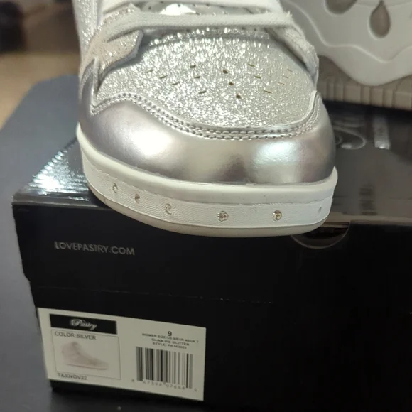 Pastry Women's Silver High-Top Sneakers - Picture 6 of 7